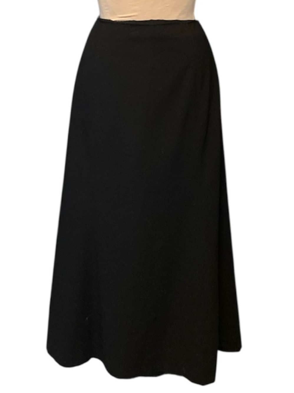 Classic Black A-Line Women's Maxi Skirt by Laura Ashley